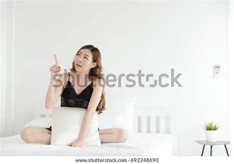 Sexy Asian Slim Woman Posing In Bed