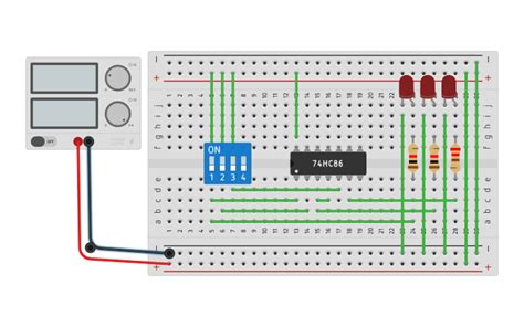 Circuit Design Binary To Gray Code Tinkercad