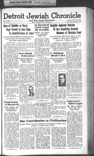 The Detroit Jewish News Digital Archives June 28 1940 Image 1