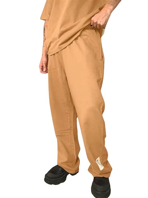 Garment Dyed Joggers In Tan Jaded London