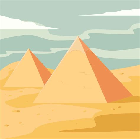 Pyramids Vector Illustration Download Free Vectors