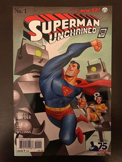 Superman Unchained 75th Anniversary 1 Variant 2013 Dc 1930s Bruce
