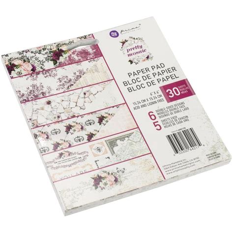 Prima Marketing Double Sided Paper Pad 6x6 30 Etsy