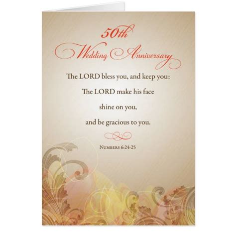 50th Wedding Anniversary Religious Lord Bless And K Card Zazzle