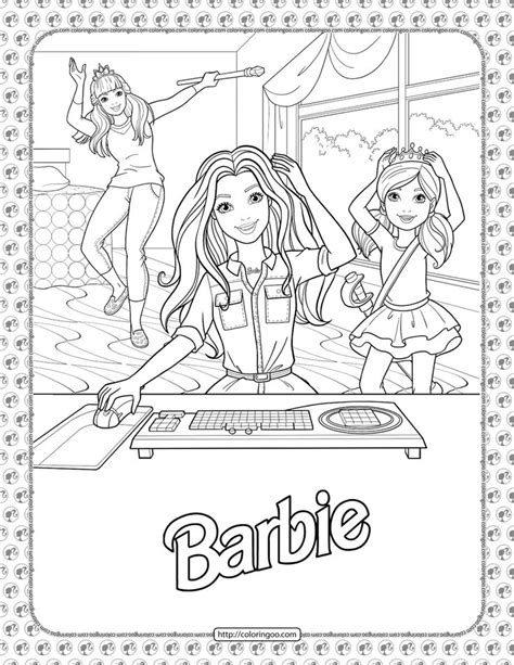 Barbie Dreamhouse Adventures Coloring Pages Santinoropbradley