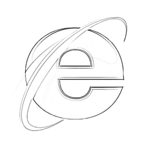 Internet Explorer Logo Sketch Image Sketch
