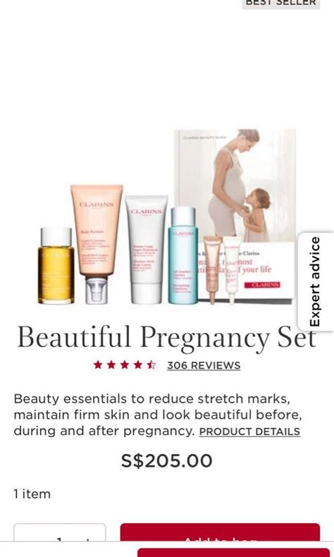 Clarins Beautiful Pregnancy Set Beauty And Personal Care Bath And Body Body Care On Carousell