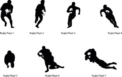 Rugby Player Silhouette Wall Sticker By Nutmeg Wall Stickers El