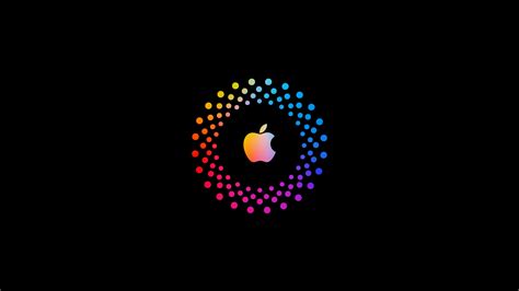 Apple Logo Black Background 4k 8k 6680e Wallpaper Pc Desktop