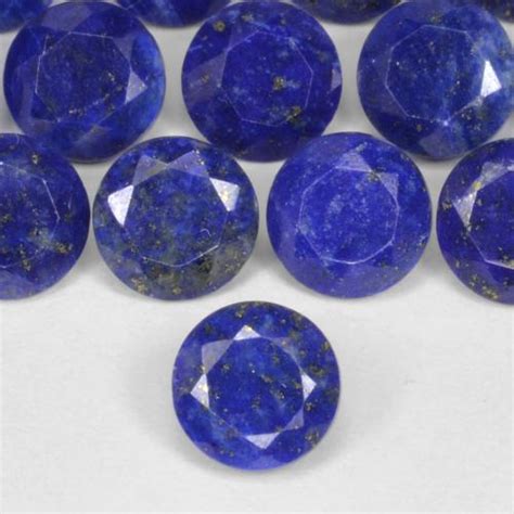 6mm Round Facet Blue Lapis Lazuli Weight Avg 083ct Each 6mm Lapis