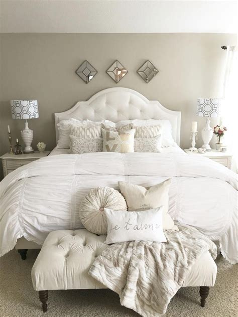 Romantic Elegant French Country Bedroom Shabby Chic White Bedroom