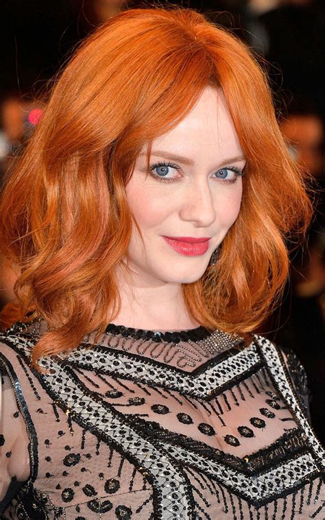 Beauty Police Christina Hendricks Bronzy Eye And Berry Lip E News