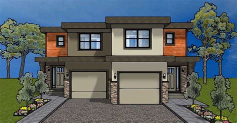 Duplex House Plan For The Small Narrow Lot 67718mg 2nd