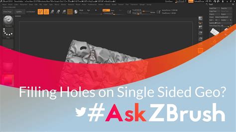 Askzbrush “how Can I Fill A Hole On A Single Sided Object” Youtube
