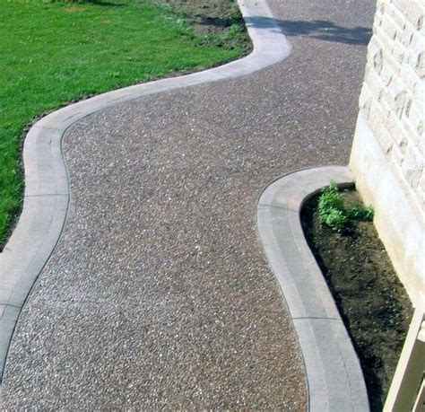 Top 60 Best Concrete Walkway Ideas Outdoor Path Designs Backyard