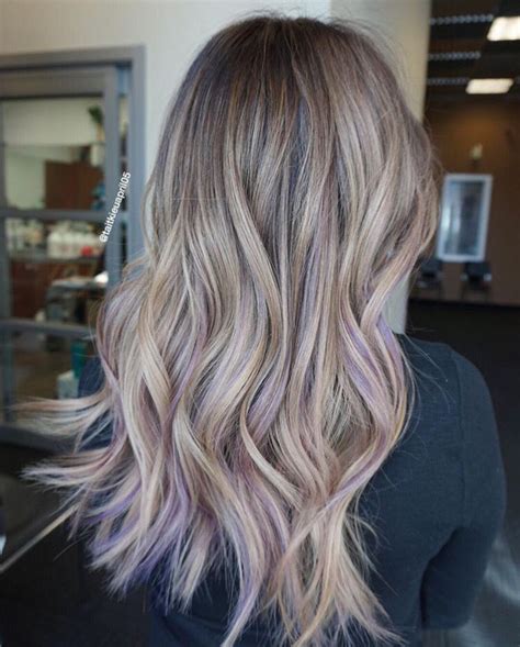 Purple Blonde Hair Purple Hair Highlights Pastel Purple Hair Light