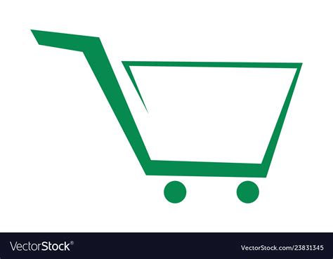 Cart Trolley Abstract Logo Icon Royalty Free Vector Image