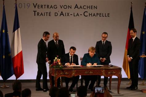 Merkel Y Macron Firman Nuevo Tratado De Amistad Franco Alemán