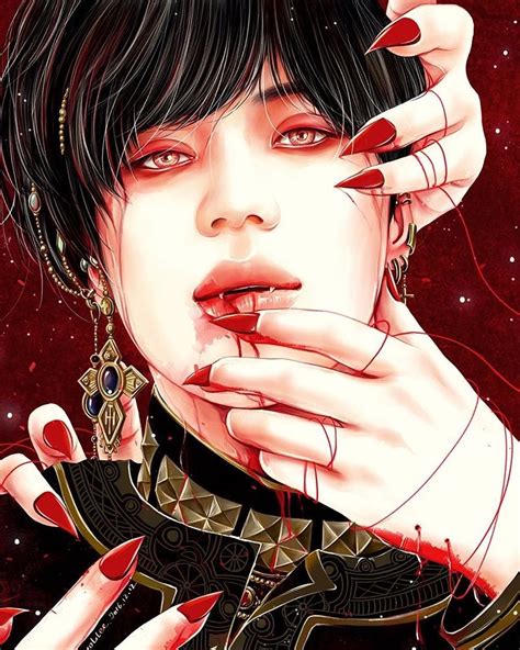 Vampire Taemin By Raviolilee Part Of Her Nightmare Artbook A