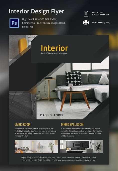 Interior Design Brochure 25 Free Psd Eps Indesign Format Download