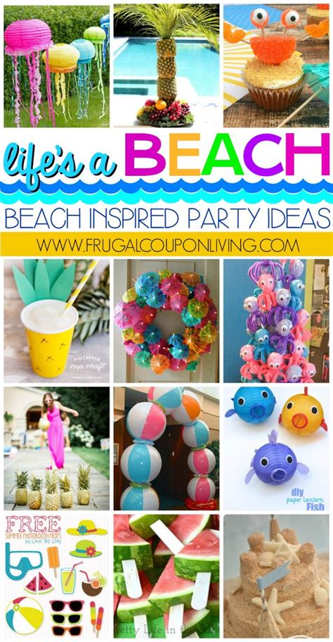 Girls dress provocatively and guys dress like pimps. Beach Inspired Party Ideas