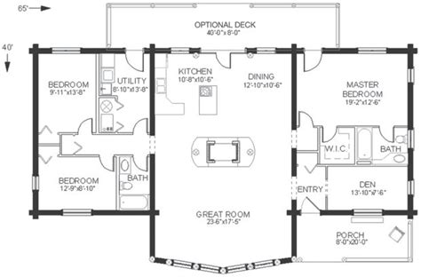 16x36 Cabin Floor Plans Floorplansclick