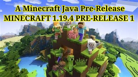 A Minecraft Java Pre Release Minecraft 1194 Pre Release 1 Amrit