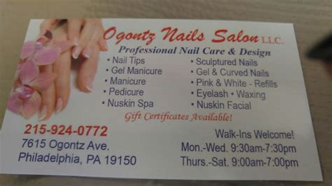 Ogontz Nails Salon 7615 Ogontz Ave Philadelphia Pennsylvania Nail