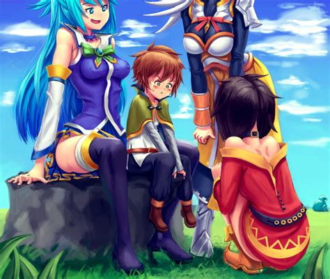 Kiomaru1 Aqua Konosuba Darkness Konosuba Megumin Satou Kazuma