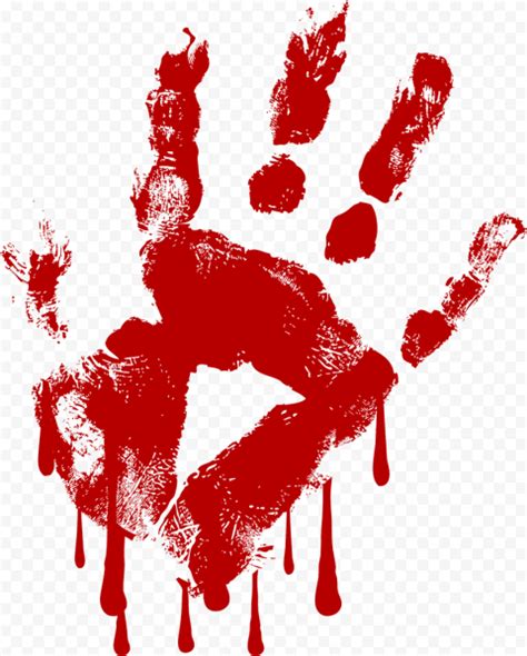 Hd Bloody Handprint Sign Png Citypng