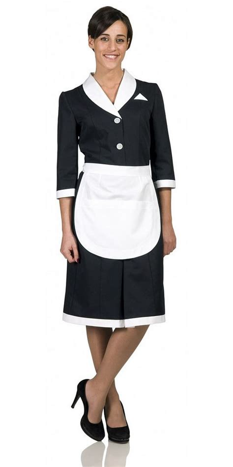 Thesissymaids Maid Uniform Housekeeping Dress Black Cardigan Women