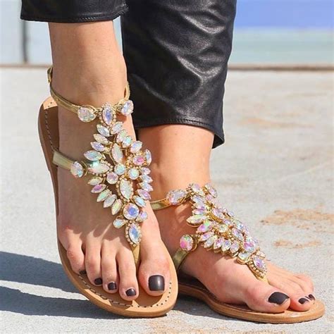 Mystique Jeweled Sandals And Flats For Women
