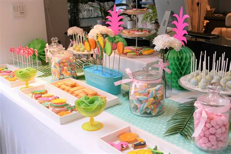Sweet Table Thème Tropical Pour I Par Studio Candy Décoration