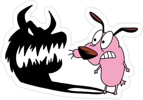 Stickers Courage The Cowardly Dog Shadows Wall Decals 3