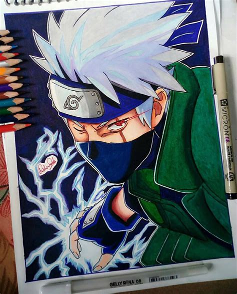 Hatakekakashi ⚡️ By Artofrohit Follow 👉 Animeignite 🔥👏