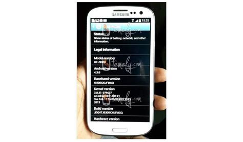 Imagini Cu Samsung Galaxy S3 Ce Ruleaza Android 43 Jelly Bean