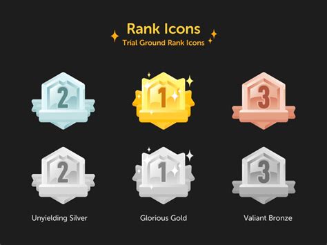 Rank Icons Badge Icon Game Icon Icon