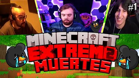 Todas Las Muertes De Minecraft Extremo 2 Dia 1 ☠ Oscargames Youtube