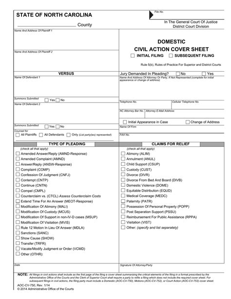Form Aoc Cv 750 Fill Out Sign Online And Download Fillable Pdf