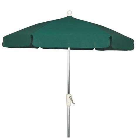 Fiberbuilt 75 Ft Forest Green No Tilt Market Patio Umbrella In The