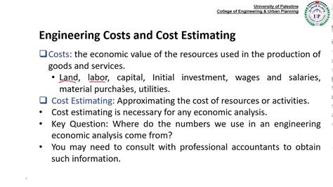 Engineering Costs And Cost Estimating Engineering Economy 6 Youtube