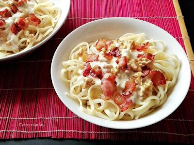 Receta De Tallarines Con Queso Caceroladas