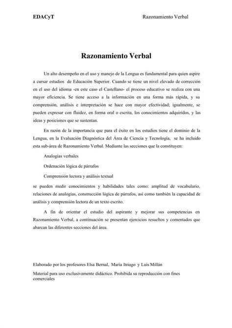 Pdf Razonamiento Verbal1 Dokumentips