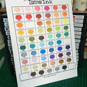 Distress Ink Colour Chart Printable Is Blank Ready To Fill In