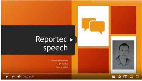 Video Reported Speech Moroccoenglish