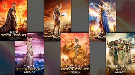 New Gods Of Egypt Character Posters Debut Collider Youtube