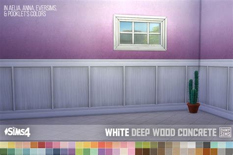Oh My Sims 4 White Paneling Deep Wood Wallpapers Works With