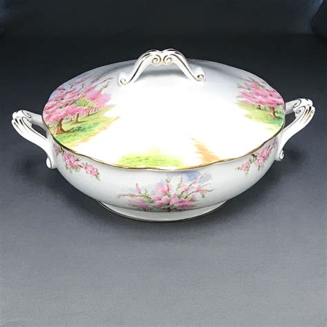 Royal Albert Blossom Time Vegetable Bowl Covered Echos China