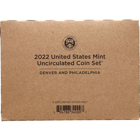 2022 Mint Set Original Sealed Box 20 Brilliant Uncirculated Coins