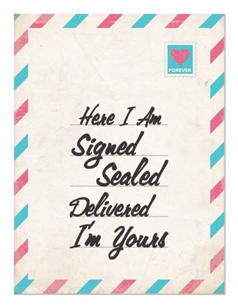 Stevie Wonder Signed Sealed Delivered Im Yours Signed Sealed